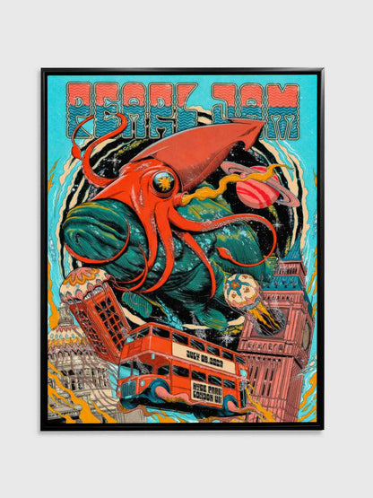 Pearl Jam  London Poster -Canvas Music Lovers