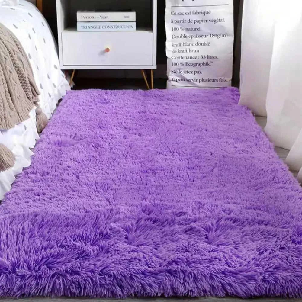 VIKAMA Tie-Dye Plush Carpet Living Room Decoration Soft Fluffy Home Mat Children's Room Baby Crawling Non-Slip Blanket Éditions Traditions & Modernité Inc. 186083195;20260613;1781386245LjUFR