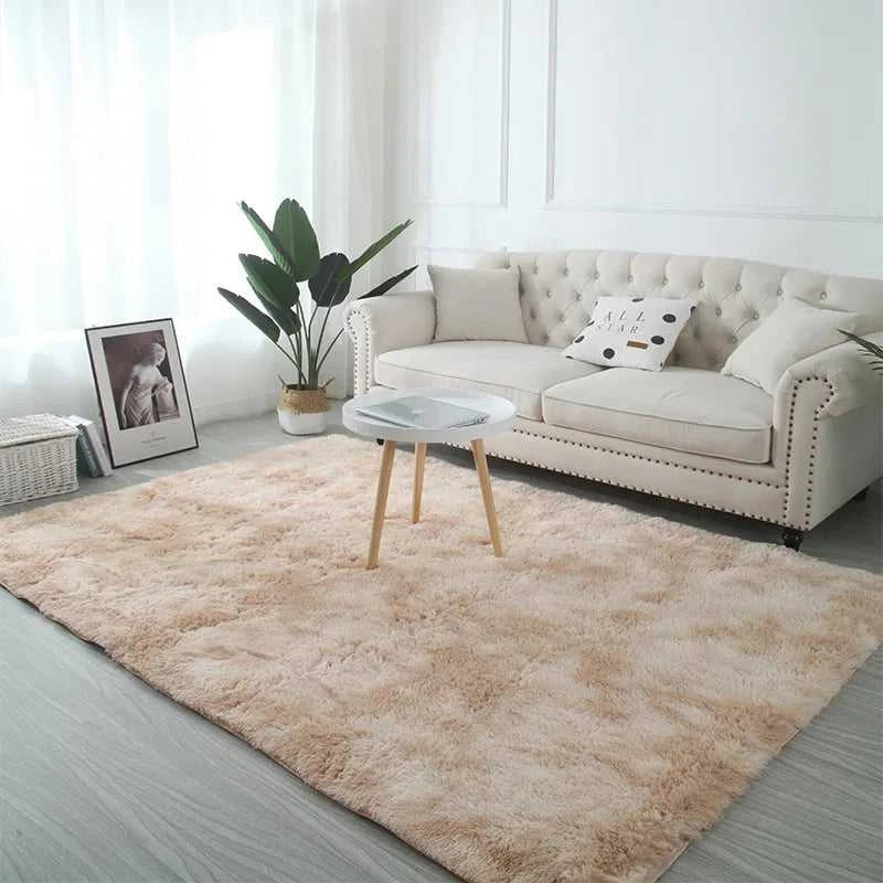 VIKAMA Tie-Dye Plush Carpet Living Room Decoration Soft Fluffy Home Mat Children's Room Baby Crawling Non-Slip Blanket Éditions Traditions & Modernité Inc. 186083095;20260613;1781386246erLZW
