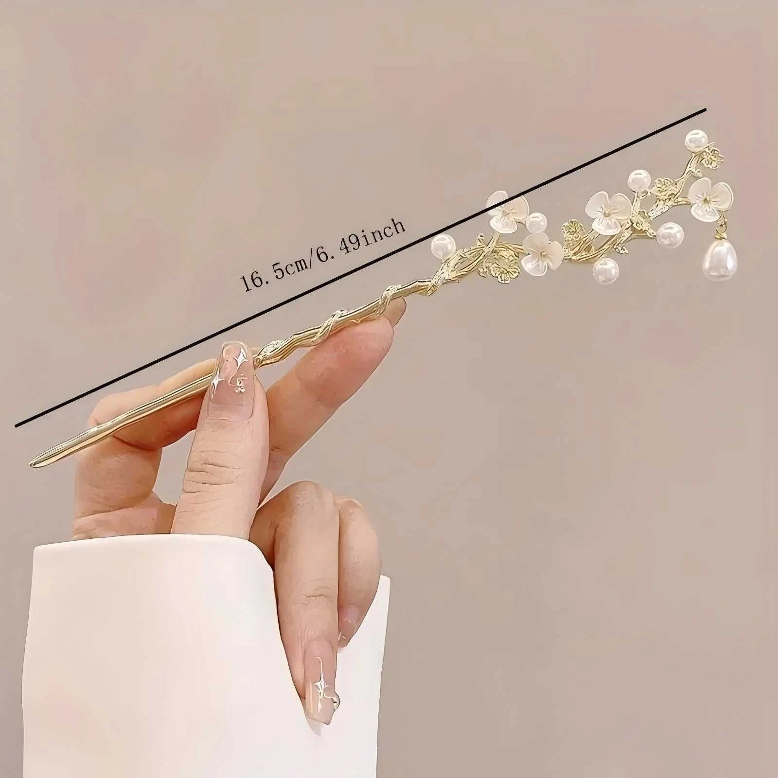 1/6pcs Elegant Chinese Style Tassel Hair Stick Traditional Floral Design Hairstyle Accessory Women Jewelry Hairpin Hairneedle Éditions Traditions & Modernité Inc. 186083255;20260613;1781386260YNM29