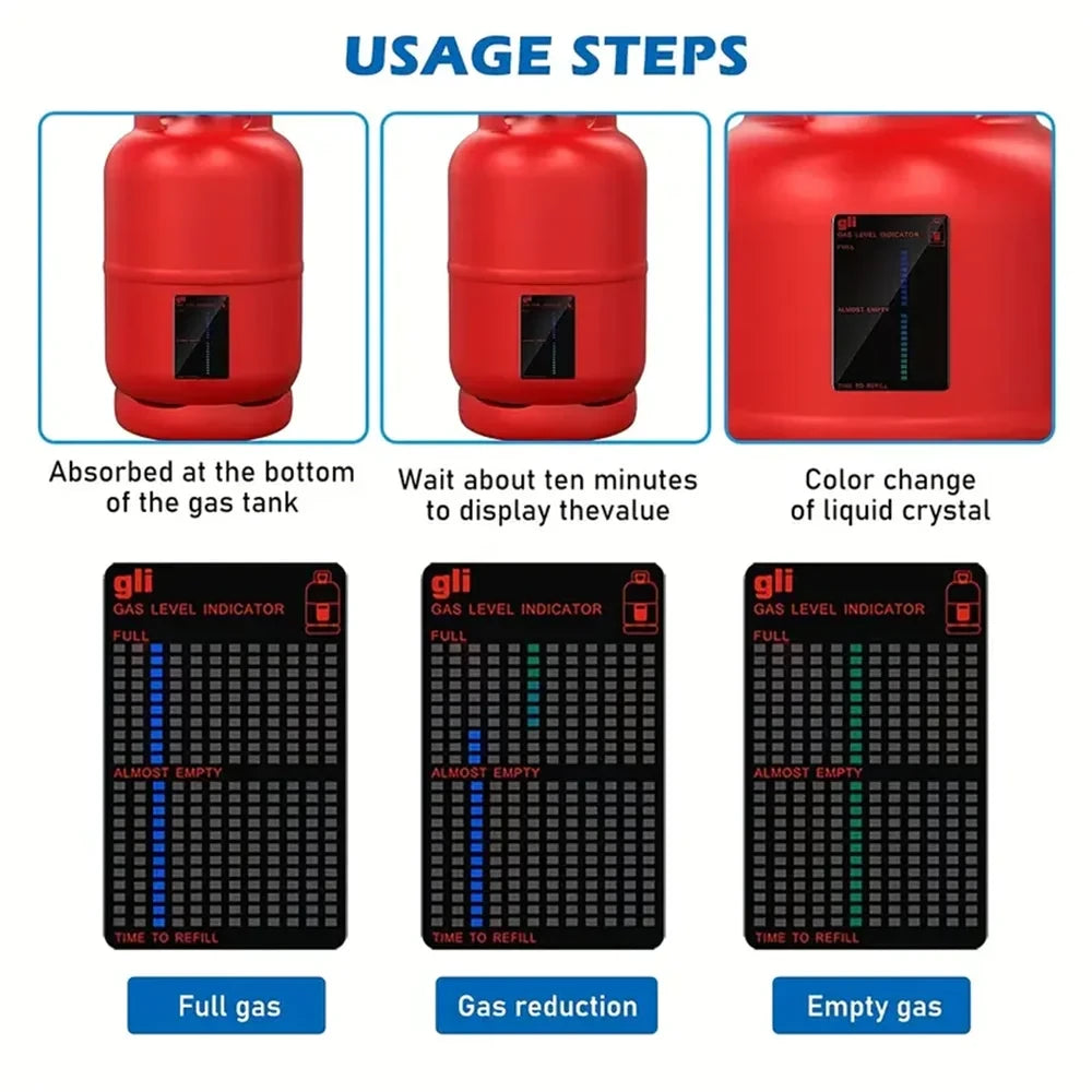 Gas Indicator Level Practical Propane Butane LPG Fuel Gas Tank Level Indicator For Measurement Of Gases At The Adhesive Product