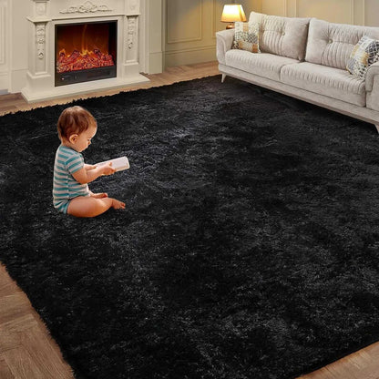 VIKAMA Tie-Dye Plush Carpet Living Room Decoration Soft Fluffy Home Mat Children's Room Baby Crawling Non-Slip Blanket Éditions Traditions & Modernité Inc. 186083095;20260613;1781386246erLZW