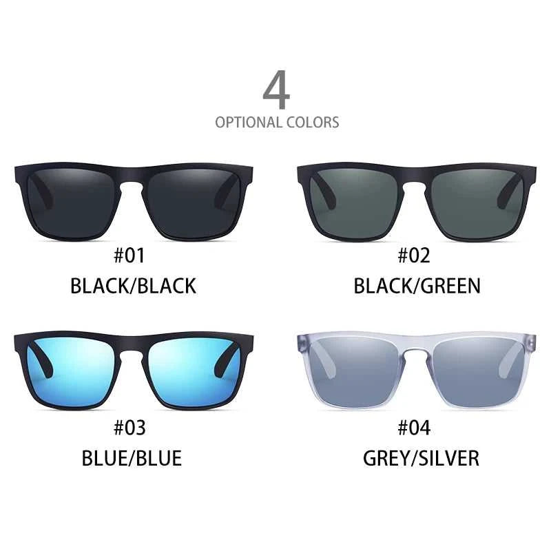 Fashion Square Vintage Polarized Sunglasses Men Women Retro Driving Fishing Sun Glasses UV400 Eyewear