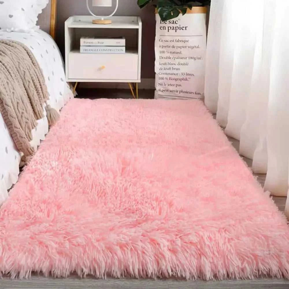 VIKAMA Tie-Dye Plush Carpet Living Room Decoration Soft Fluffy Home Mat Children's Room Baby Crawling Non-Slip Blanket Éditions Traditions & Modernité Inc. 186083095;20260613;1781386246erLZW