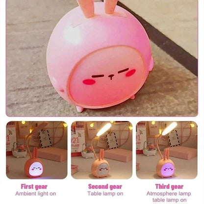 USB LED Desk Lamp Rabbit Light Cute Cartoon Lamp USB Rechargeable LED Reading Light Eye Protection Colorful Night Light New Éditions Traditions & Modernité Inc. 184322838;2026054;1777904491BgfRc