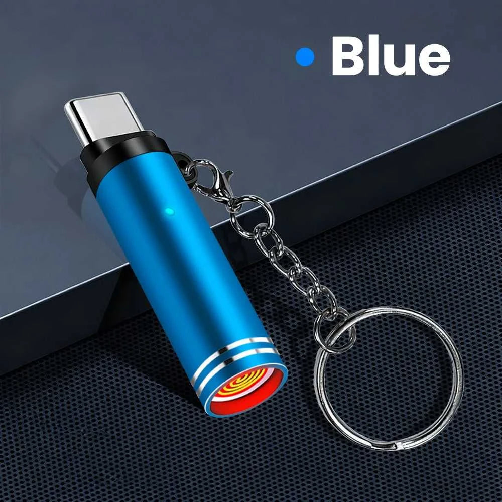 Mini Type C Mobile Phone Cigarette Lighter Air Blowing Cigarette Lighter Outdoor Safety USB C Lighter Adapter For iPhone 17 Pro Éditions Traditions & Modernité Inc. 186225325;20260617;1781705832d4O9r