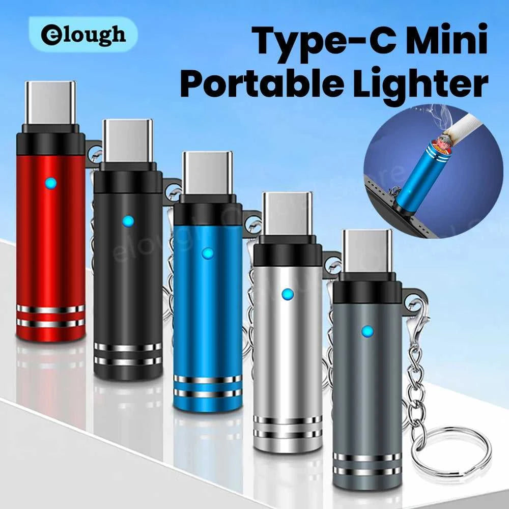 Mini Type C Mobile Phone Cigarette Lighter Air Blowing Cigarette Lighter Outdoor Safety USB C Lighter Adapter For iPhone 17 Pro Éditions Traditions & Modernité Inc. 186084343;20260613;1781386430uWIlR