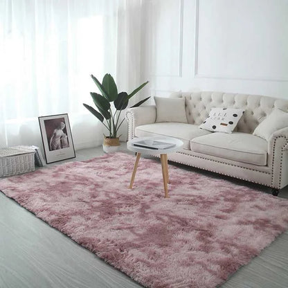 VIKAMA Tie-Dye Plush Carpet Living Room Decoration Soft Fluffy Home Mat Children's Room Baby Crawling Non-Slip Blanket Éditions Traditions & Modernité Inc. 186083095;20260613;1781386246erLZW