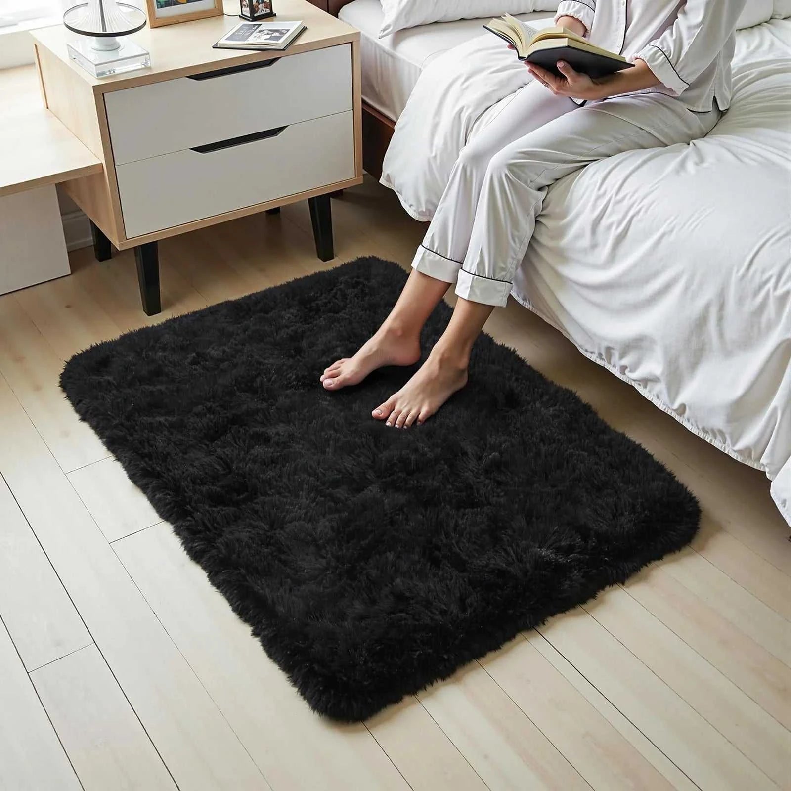 VIKAMA Tie-Dye Plush Carpet Living Room Decoration Soft Fluffy Home Mat Children's Room Baby Crawling Non-Slip Blanket Éditions Traditions & Modernité Inc. 186083195;20260613;1781386245LjUFR