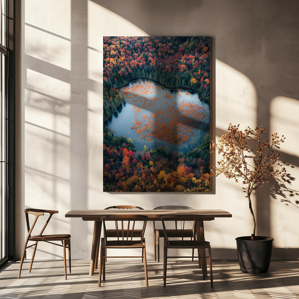 Wall art Autumn at the Lake